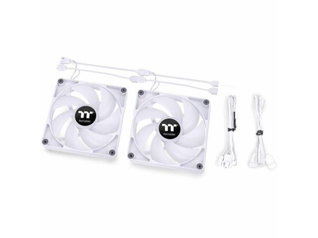 Thermaltake - TH360 V2 ARGB Sync 360mm AIO Liquid Cooler (3x 120mm ARGB PWM Fans) with Mirror Rotating Cap Design - White - image 3