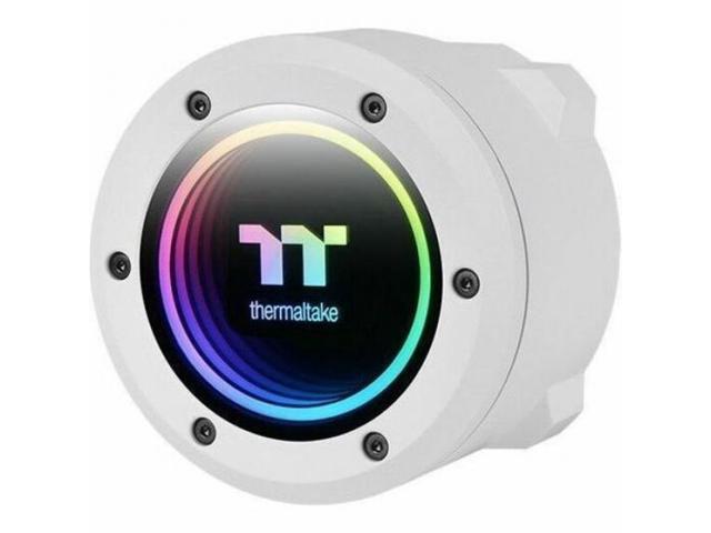 Thermaltake - TH360 V2 ARGB Sync 360mm AIO Liquid Cooler (3x 120mm ARGB PWM Fans) with Mirror Rotating Cap Design - White - image 8