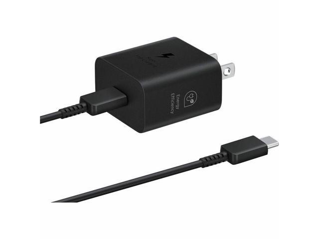 Samsung - 25W Super Fast Charging Wall Charger with USB-C Cable - Black - image 9