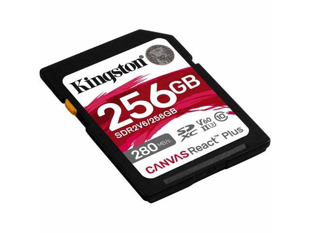 Kingston Canvas React Plus 256 GB Class 10/UHS-II U3 V60 SDXC SDR2V6256GB