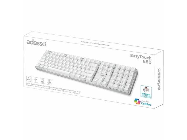 EasyTouch 680UW Keyboard White AKB680UW