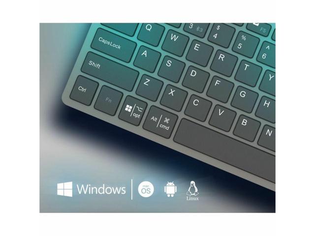 Adesso EasyTouch Bluetooth Wireless Keyboard with CoPilot AI Hotkey - Black - image 4