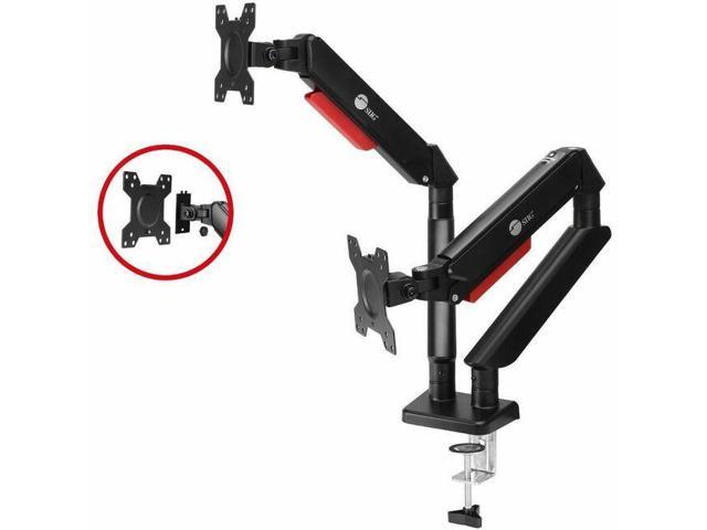 SIIG Dual Monitor Gas Spring Arm Desk Mount - 13' to 32' - Max Load 22 lbs - VESA 75/100mm - SIIG Dual Monitor Gas Spring Arm Desk Mount - Fits 13'...
