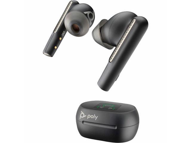 Poly Voyager Free 60+ UC Carbon Black Earbuds +BT700 USB-C Adapter +Touchscreen Charge Case (7Y8G4AA)
