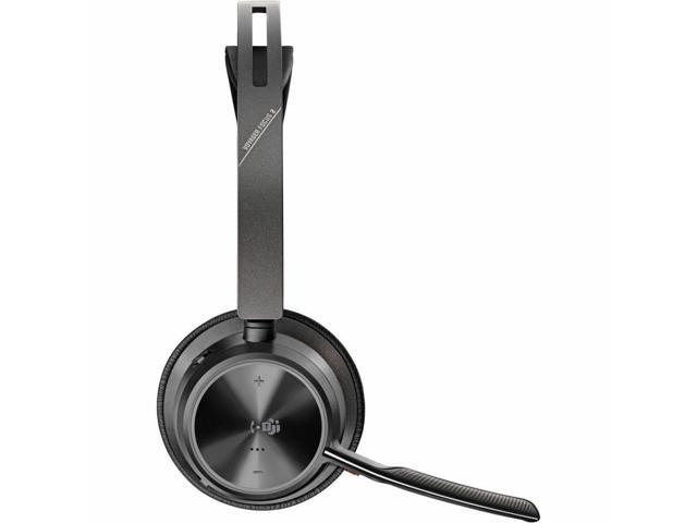 Poly Voyager Focus 2 Microsoft Teams Certified USB-C-C Headset +USB-C/A Adapter - Wired/Wireless Bluetooth, Black