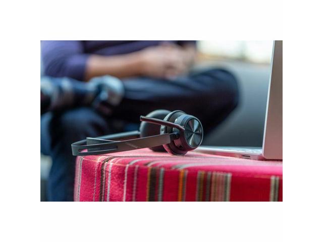 Poly Voyager Focus 2 Headset - Microsoft Teams Certification - Google Assistant, Siri - Stereo - USB Type C - Wired/Wireless - Bluetooth - 298.6 ft...