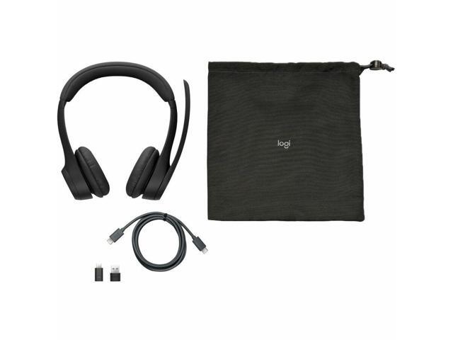 Logitech - Zone 305 Wireless Noise Cancelling Over-the-Ear Headset Teams Version with Receiver - Black - image 2