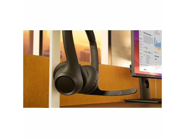 Logitech - Zone 305 Wireless Noise Cancelling Over-the-Ear Headset Teams Version with Receiver - Black - image 7