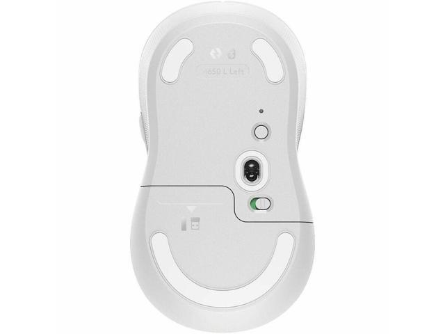 Logitech Signature M650 Mouse - Optical - Wireless - 32.81 ft - Bluetooth - Off White - USB - 4000 dpi - Scroll Wheel - 5 Button(s) - 5...