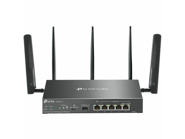 TP-Link ER706W-4G Omada 4G+ Cat6 AX3000 Gigabit VPN Gateway Router Wi-Fi 6 AX3000 Dual Band with LTE Supports Omada Mesh Easy Set-up