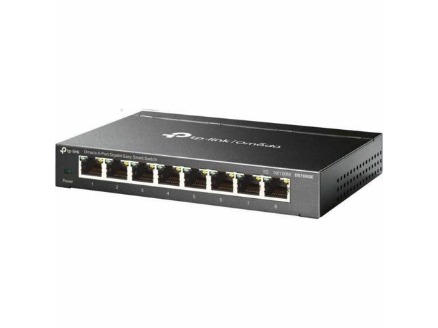 TP-Link DS108GE Omada 8-Port Gigabit Easy Smart Switch - 8 Ports - Gigabit Ethernet - 10/100/1000Base-T - 2 Layer Supported - 3.68 W Power...