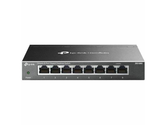 TP-Link Omada 8-Port Gigabit Desktop Switch PORT: 8 Gigabit RJ45 Ports SPEC: Desktop Steel Case FEATURE: Plug and Play - DS108G