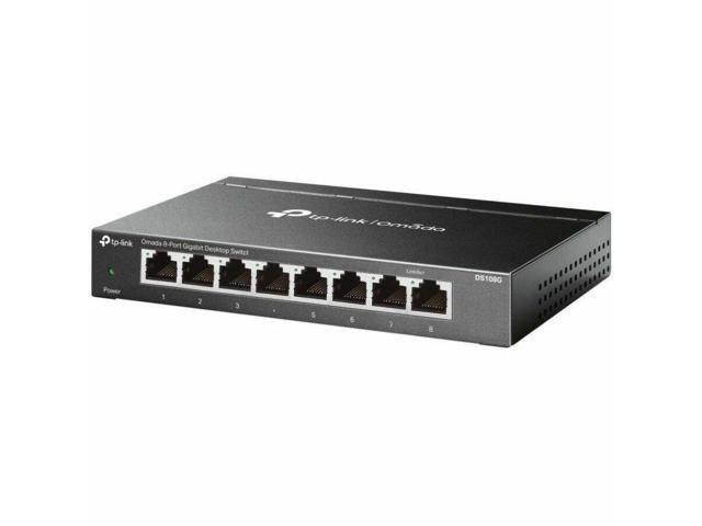 TP-Link Omada 8-Port Gigabit Desktop Switch PORT: 8 Gigabit RJ45 Ports SPEC: Desktop Steel Case FEATURE: Plug and Play - DS108G