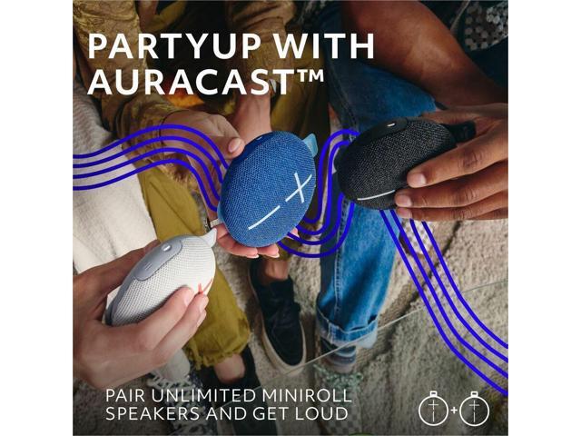 Ultimate Ears - MINIROLL Ultra-Portable Waterproof Bluetooth Speaker with 131 ft Range - Majestic Blue - image 4