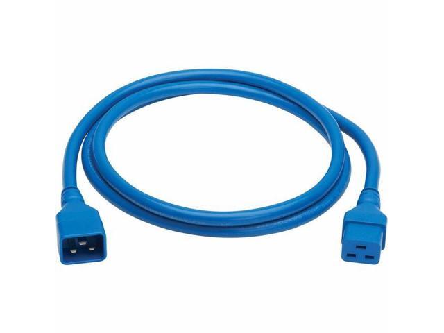 Eaton Tripp Lite Series Power Extension Cord, C20 to C19 - Heavy-Duty, 20A, 250V, 12 AWG, 6 ft. (1.8 m), Blue - For Server Chassis, Server, Router,...