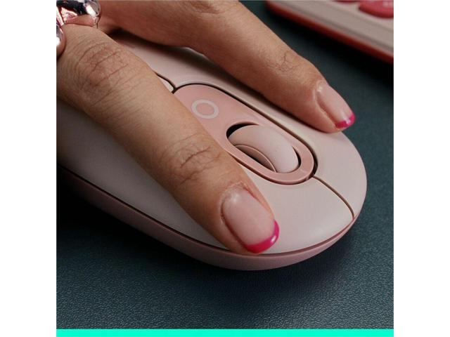 Logitech POP Mouse - Wireless - 32.81 ft - Bluetooth - Lilac - Scroll Wheel - 4 Button(s) - 1 x AA Battery Supported