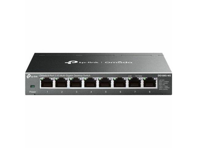 TP-Link Omada 8-Port 2.5G Multi-Gigabit Desktop Switch PORT: 8 2.5G RJ45 Ports SPEC: Desktop Steel Case FEATURE: Plug and Play - DS108G-M2