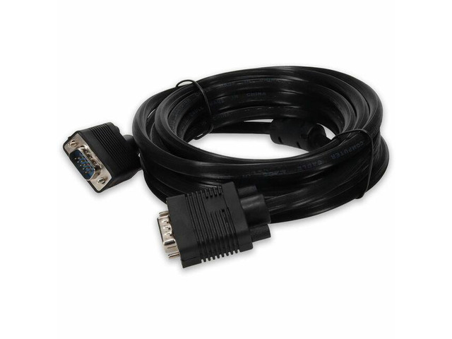 3ft (1m) VGA Male to VGA Male Cable Black - 3 ft VGA Video Cable for Video Device - First End: 15-pin HD-15 - Male - Second End: 15-pin HD-15 -...