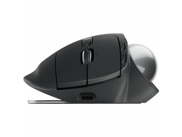 Logitech MX Ergo S Trackball - Optical - Wireless - 32.81 ft - Bluetooth/Radio Frequency - Rechargeable - Graphite - USB Type A - 2048 dpi - Scroll...