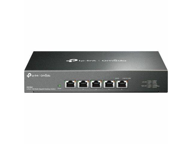 TP-Link Omada 5-Port 10G Desktop Switch - 5 Ports - Gigabit Ethernet, 2.5 Gigabit Ethernet, 10 Gigabit Ethernet - DS105X