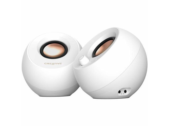 Creative Labs Pebble Pro 2.0 Bluetooth Desktop Speakers (White)