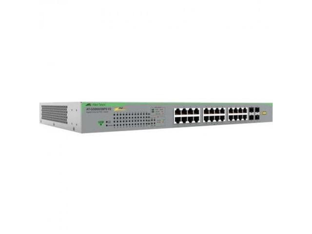 Allied Telesis GS950/28PS V2 Ethernet Switch - 24 Ports - Manageable - Gigabit Ethernet - 10/100/1000Base-T, 100/1000Base-X - 2 Layer Supported -...