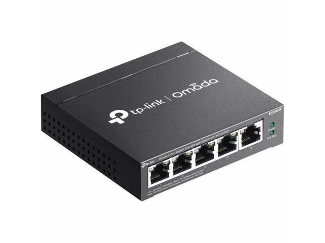 TP-Link Omada 5-Port Gigabit Easy Managed Switch - 5 Ports - Manageable - Gigabit Ethernet - 10/100/1000Base-T - 2 Layer Supported - 65 W PoE...