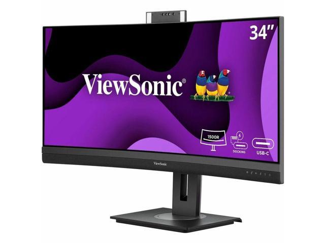 ViewSonic - VG3457CV 34" WUQHD Curved Video Conferencing Docking Monitor (USB-C) - Black - image 10