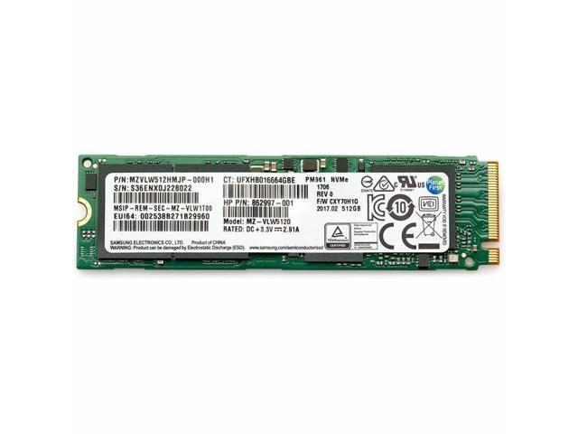 HP 512 GB Solid State Drive Internal PCI Express NVMe 1 Year Warranty 406L8AA