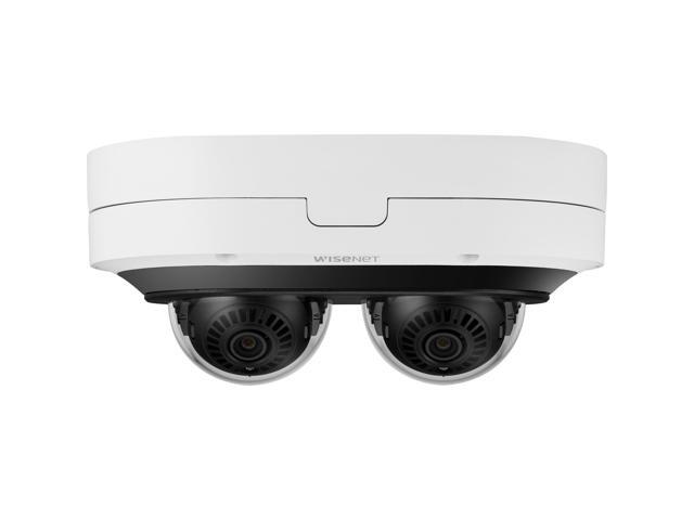 Wisenet PNM-7082RVD 2 Megapixel Outdoor Full HD Network Camera - Color - Dome - White - TAA Compliant - 82.02 ft Infrared Night Vision ...