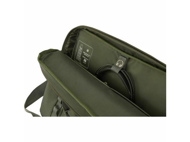 HP Carrying Case (Messenger) for 15.6' Notebook - Gray, Green - Water Resistant, RFID Resistant - Plastic, Polyethylene Foam Body - D-ring, Luggage...