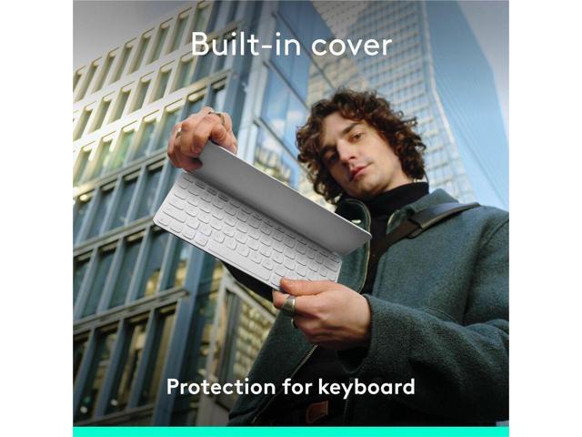 Logitech - Keys-To-Go 2 Slim Portable Bluetooth Keyboard for Tablet With Built-in Cover - Pale Gray - image 4