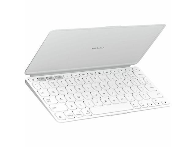 Logitech - Keys-To-Go 2 Slim Portable Bluetooth Keyboard for iPad, iPhone, Mac, and Apple TV With Built-in Cover - Pale Gray - image 4