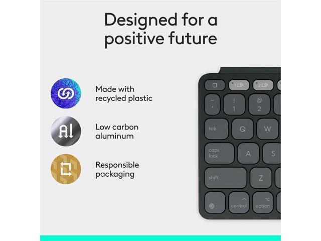 Logitech - Keys-To-Go 2 Slim Portable Bluetooth Keyboard for iPad, iPhone, Mac, and Apple TV With Built-in Cover - Graphite - image 8