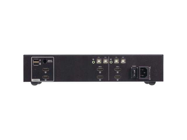 ATEN 2-Port USB HDMI Dual Display Secure KVM Switch with CAC CS1142H4C
