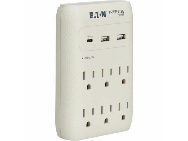 Eaton Tripp Lite Series Protect It 6-Outlet Surge Protector with USB Gray SK60C
