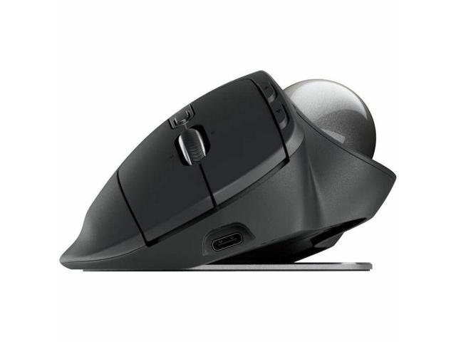 Logitech - MX ERGO S PLUS Wireless Ergonomic Trackball Mouse with 6 Programmable Buttons - Wireless - Graphite - image 3