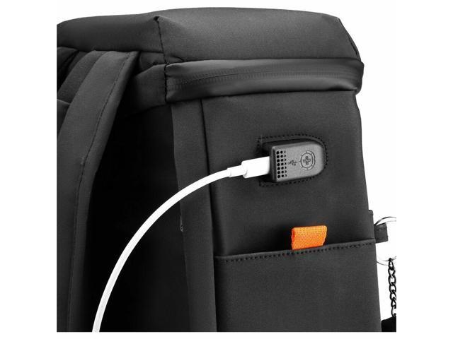 Swissdigital Design - SEON L+ TSA-Friendly Backpack With USB Charging Port RFID Protection and Fits Up to 16″ Laptop - Black - image 6