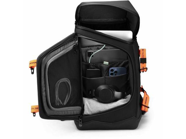 Swissdigital Design - SEON L+ TSA-Friendly Backpack With USB Charging Port RFID Protection and Fits Up to 16″ Laptop - Black - image 8