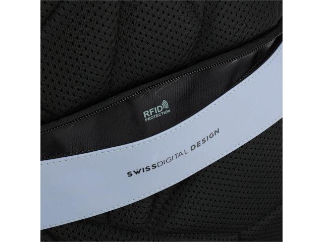 Swissdigital LAMONE M Backpack for Laptops up to 16 inches - Light Blue - image 3