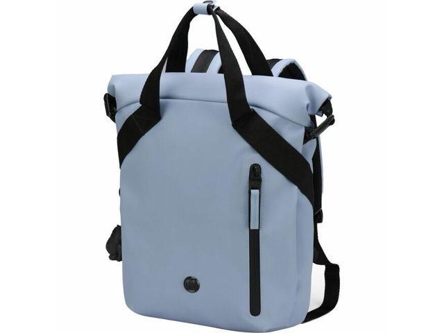 Swissdigital LAMONE Light Blue M Backpack - USB Charging Port - RFID Protection Pocket - Eco-Friendly & Water Resistant Fabric - Fits 14' Laptop.