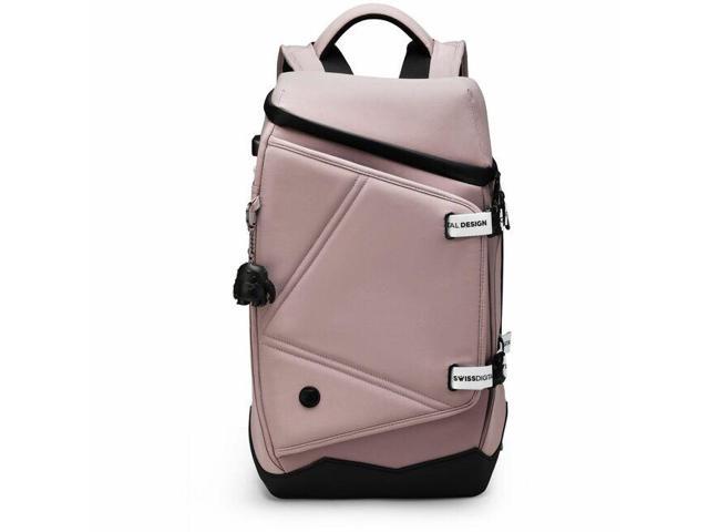 Swissdigital SEON Lotus L+ Backpack - USB Charging Port with Integrated Cable - RFID Protection - Eco-Friendly Fabric - Water-Resistant Bottom -.