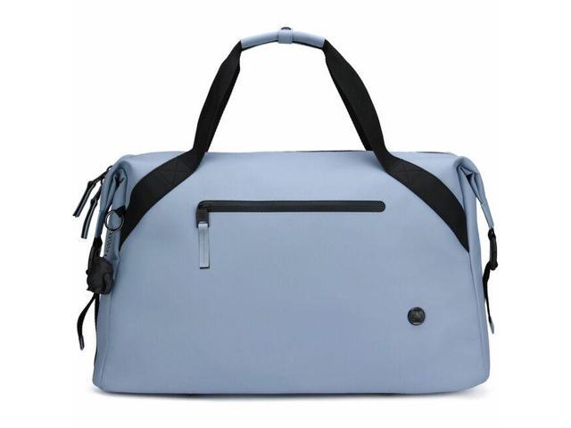 Swissdigital Design LAMONE Travel/Luggage Case (Duffel) Travel - Light Blue - RFID Resistant, Water Resistant, Water Proof Zipper - Polyurethane.