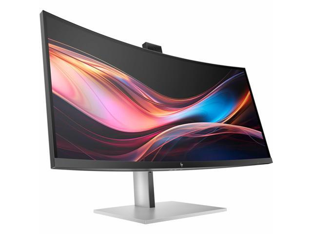 HP 734pm 34' Class Webcam UW-QHD Curved Screen LED Computer Monitor - 21:9 - 34' Viewable - In-plane Switching (IPS) Black Technology - Edge LED...