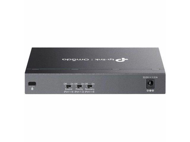 TP-Link Omada 6-Port 10/100Mbps Unmanaged Desktop Switch with 4-Port PoE+