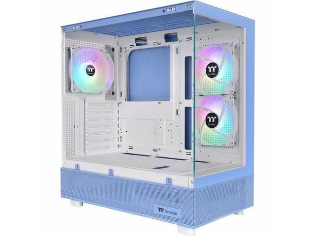 Thermaltake - View 270 Plus TG ARGB Mid Tower E-ATX PC Case - Hydrangea Blue - image 9