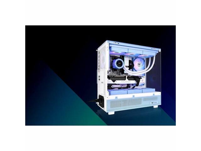 Thermaltake - View 270 Plus TG ARGB Mid Tower E-ATX PC Case - Hydrangea Blue - image 12
