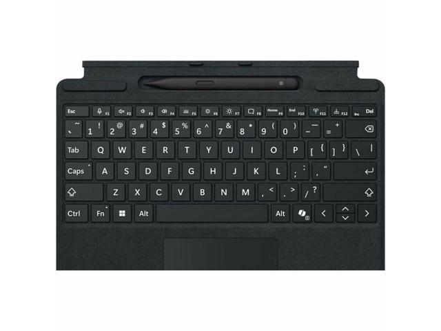 Microsoft Surface Pro Keyboard with Pen Storage - Black Large - Notebook - TouchPad - Mechanical Keyswitch - Black
