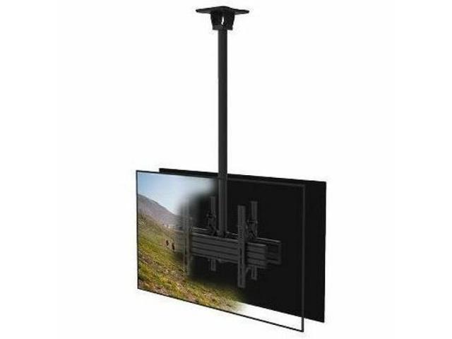 Kanto CM600BTB Back-to-back Dual-Screen ceiling wall mount for two 40'-80' TVs