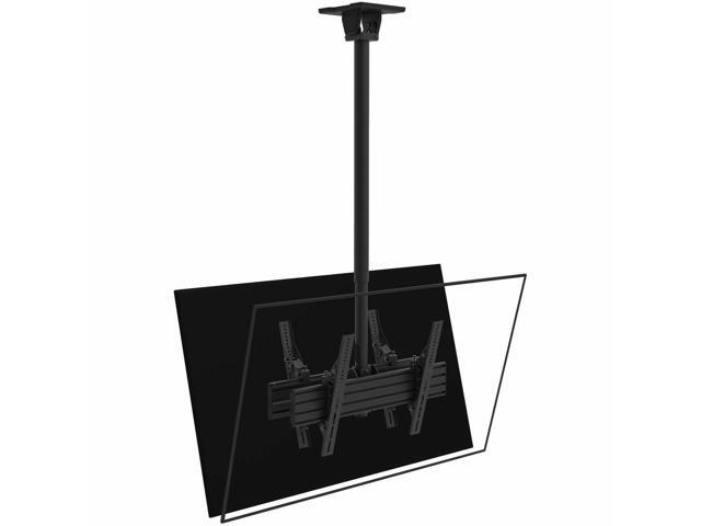 Kanto CM600BTB Back-to-back Dual-Screen ceiling wall mount for two 40'-80' TVs